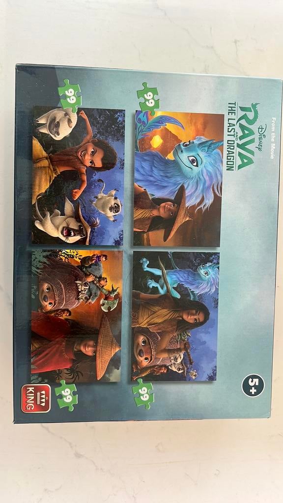 Puzzel set raya the last dragon, Ophalen of Verzenden, Meer dan 50 stukjes, Zo goed als nieuw, 6 jaar of ouder