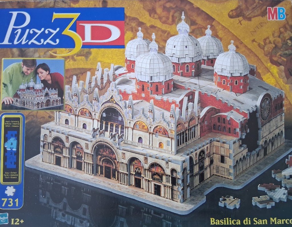 Puzz3D - San Marco Basiliek, Ophalen of Verzenden, 500 t/m 1500 stukjes, Zo goed als nieuw, Rubik's of 3D-puzzel