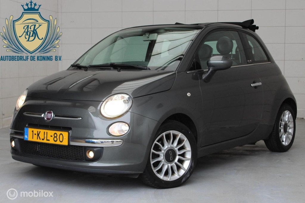 Fiat 500 0.9 TwinAir Lounge Cabrio,Airco,PDCAutomaat, Euro 5, Gebruikt, 31 €/maand, Elektrische ramen