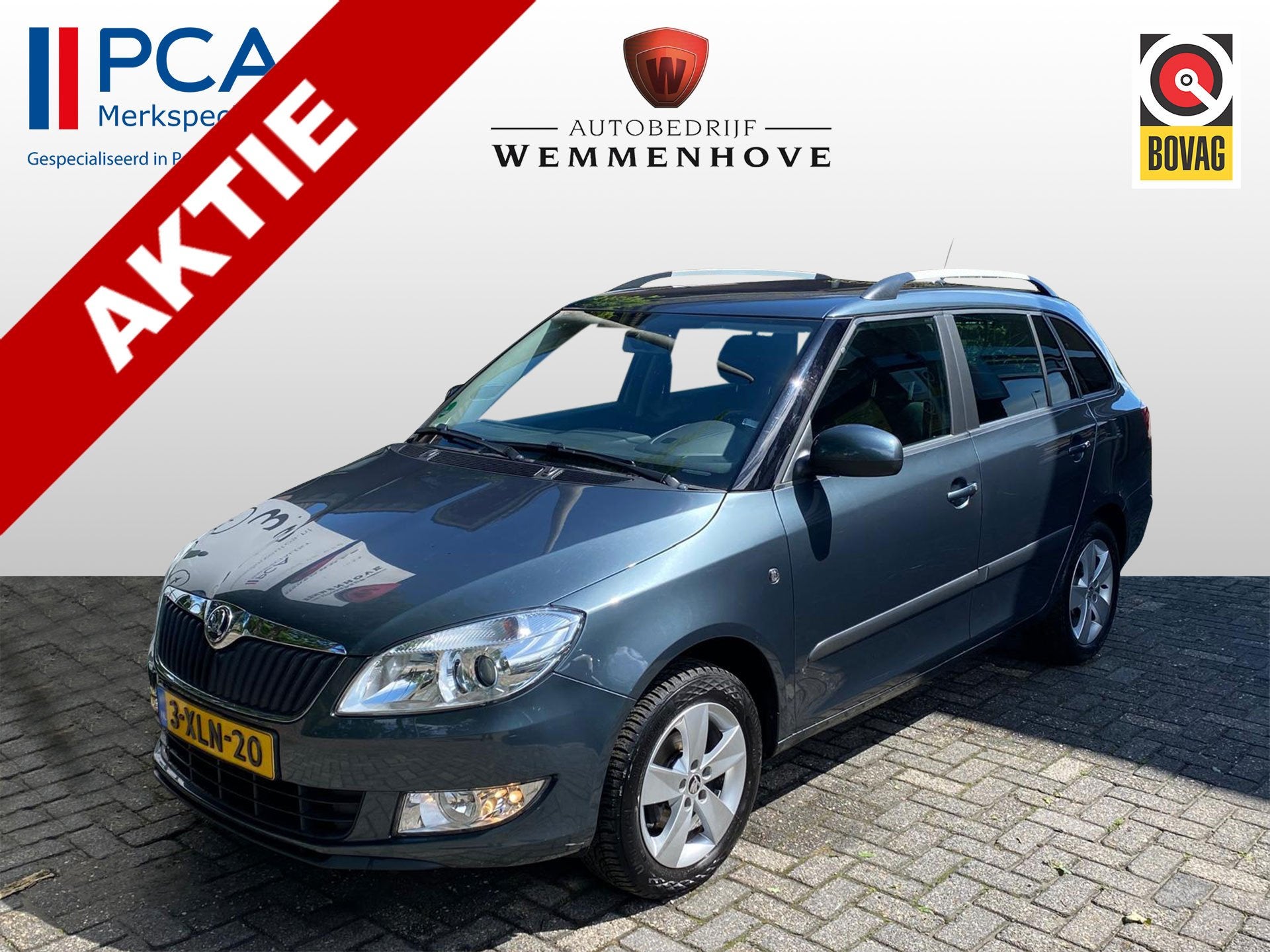 Skoda Fabia Combi 1.2 TSI Drive Airco/Alu wielen/Mistl., 4 cilinders, Origineel Nederlands, Handgeschakeld, Grijs