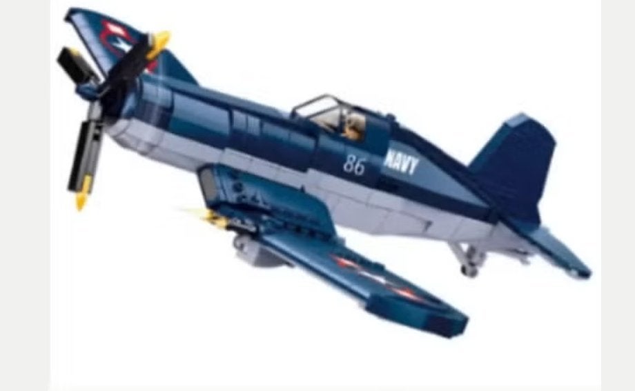 Bouwblokken set Militair - WW2 F4U-1 (550 blokjes)