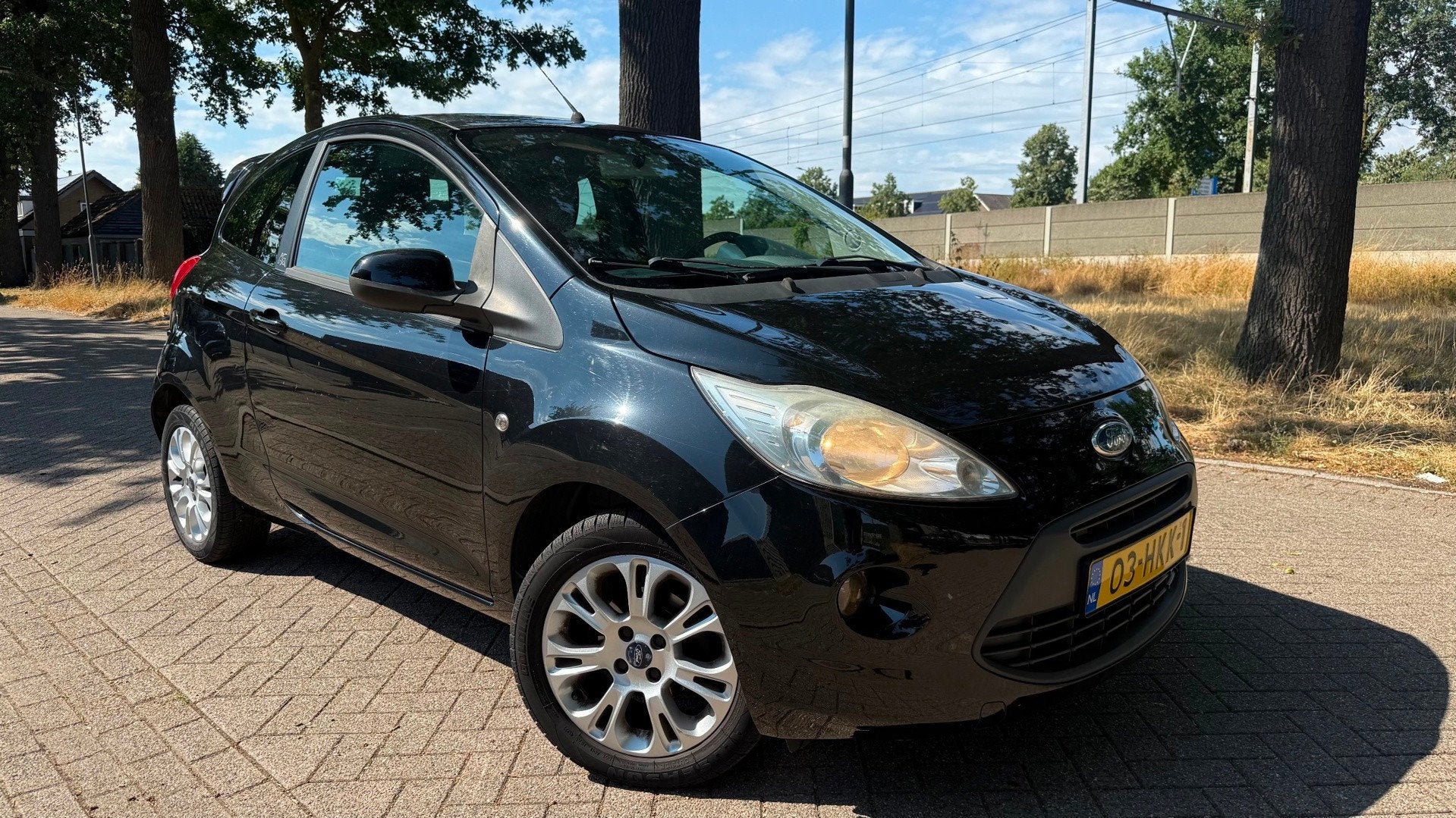 Ford Ka 1.2 Titanium 2009 AIRCO, Auto's, Ford, Voorwielaandrijving, Gebruikt, 1242 cc, 4 cilinders