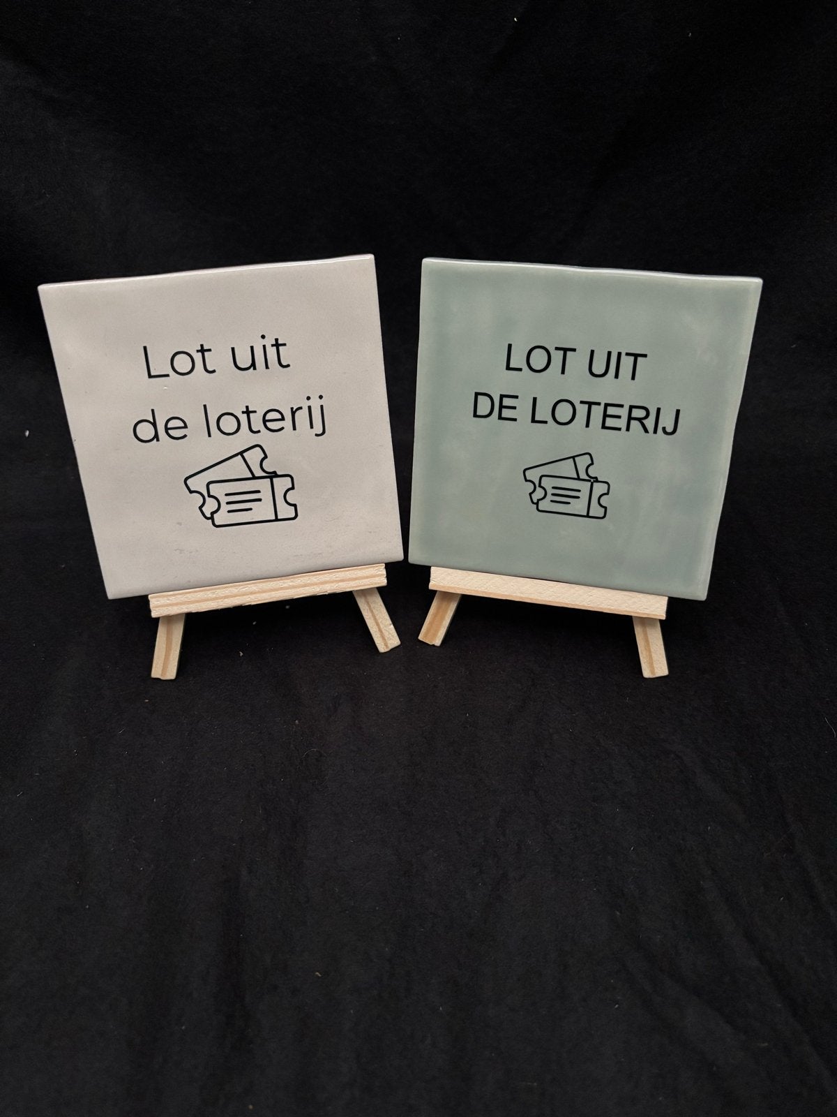Tegeltje met tekst 'Lot uit de loterij', Huis en Inrichting, Woonaccessoires | Overige, Meerkleurig, Nieuw, Ophalen of Verzenden