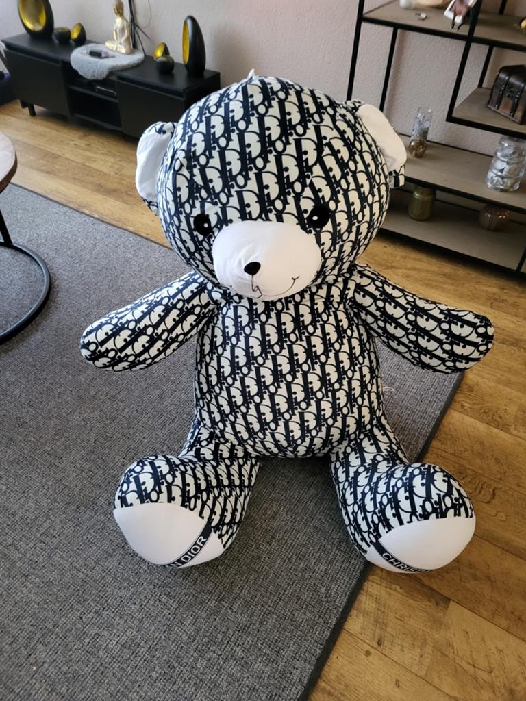 Grote Dior Teddybeer - Zwart-wit kan dienen als mascotte, Ophalen, Overige merken, Overige karakters, Beer