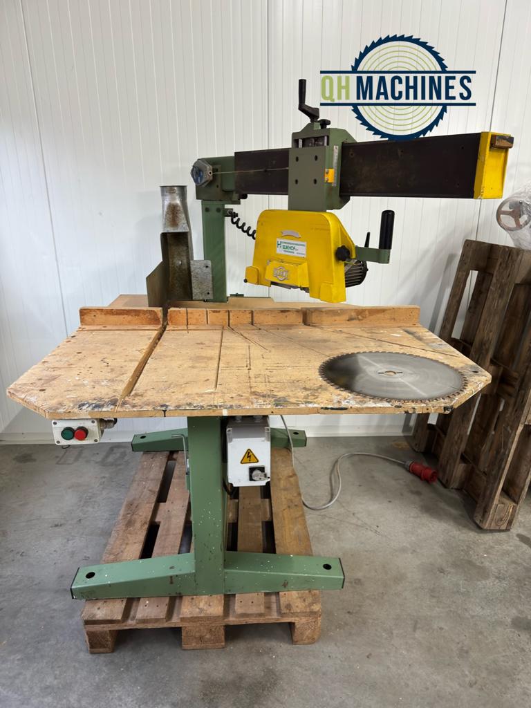 Harwi radiaalzaag met geremde motor, Doe-het-zelf en Verbouw, Gereedschap | Zaagmachines, F, Gebruikt, 70 mm of meer, Ophalen of Verzenden