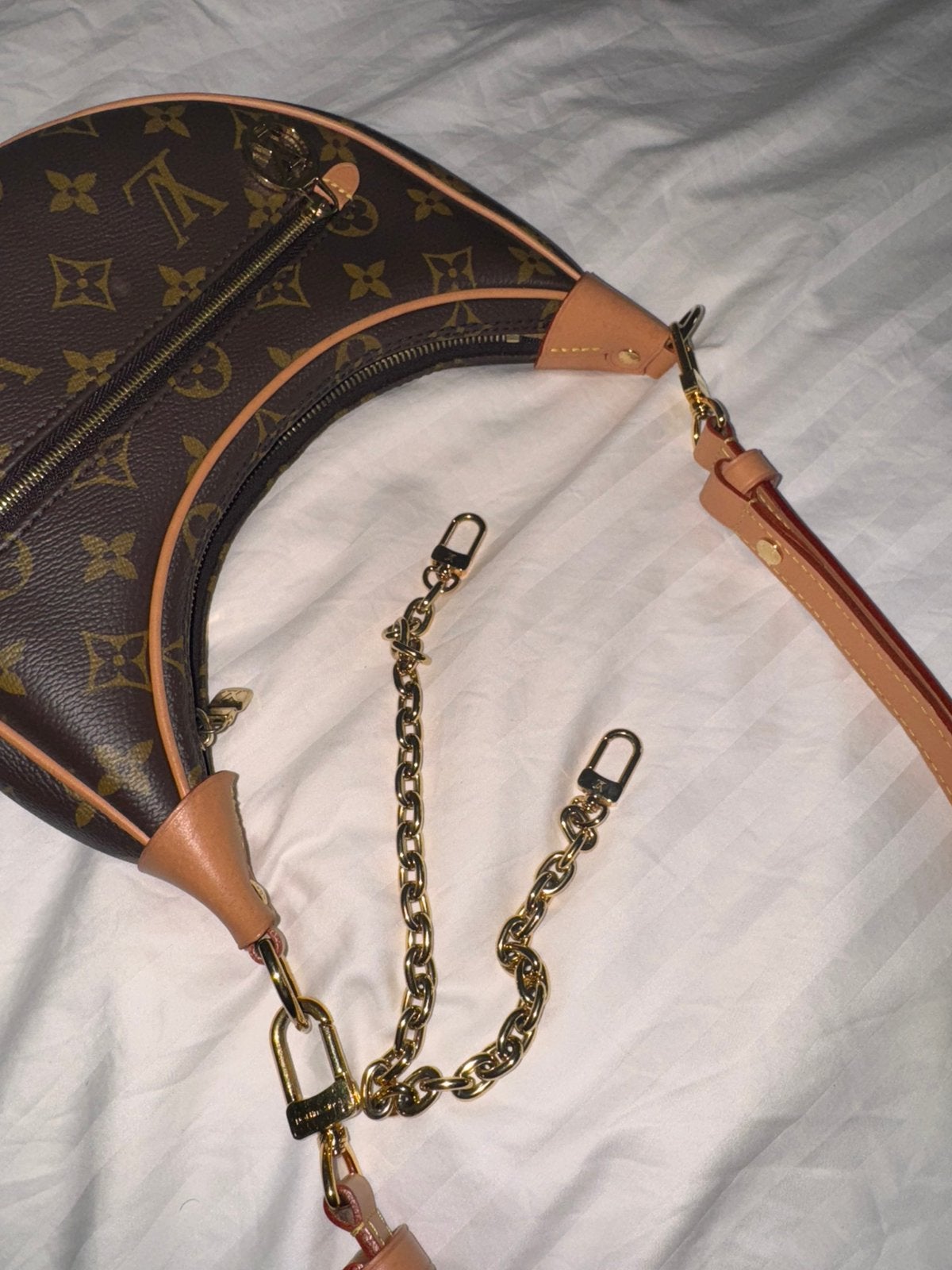 Louis Vuitton loop bag, Sieraden, Tassen en Uiterlijk, Kettingen, Ophalen of Verzenden, Zo goed als nieuw, Zilver, Overige materialen
