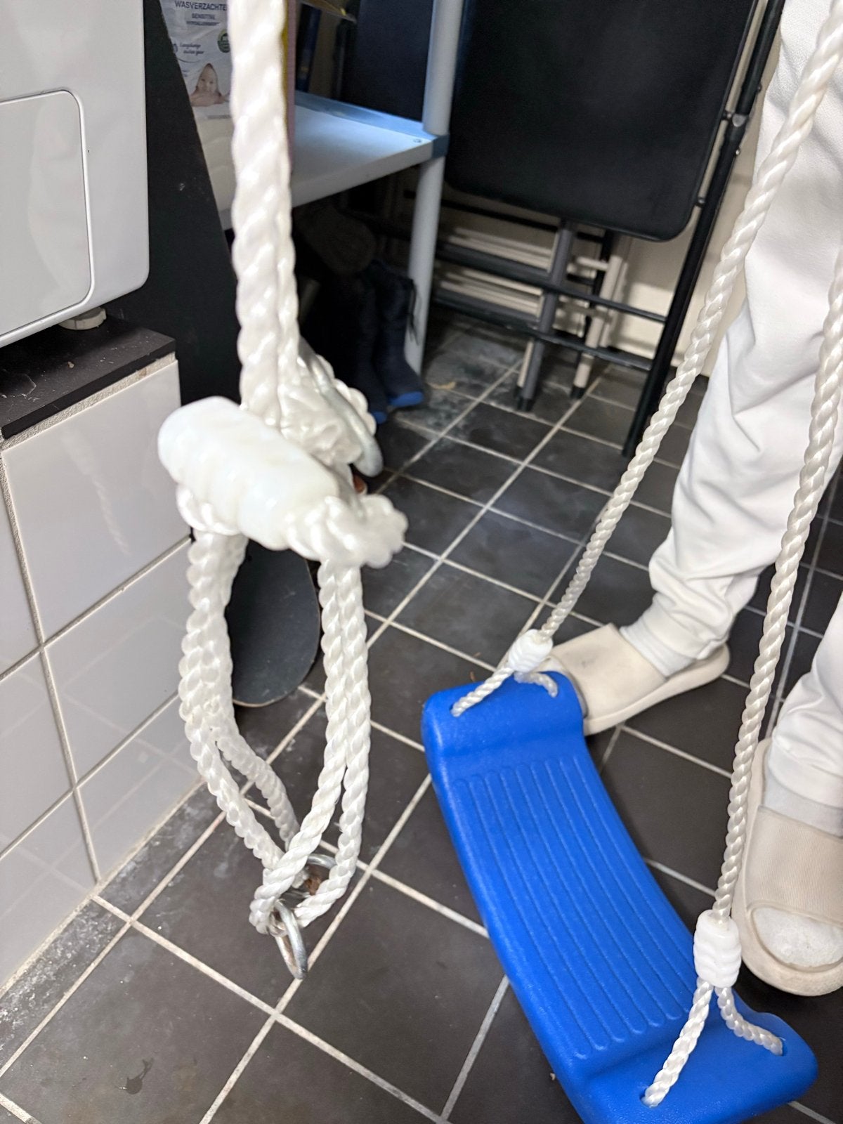Blauwe schommel voor binnen of buiten, Ophalen of Verzenden, Gebruikt