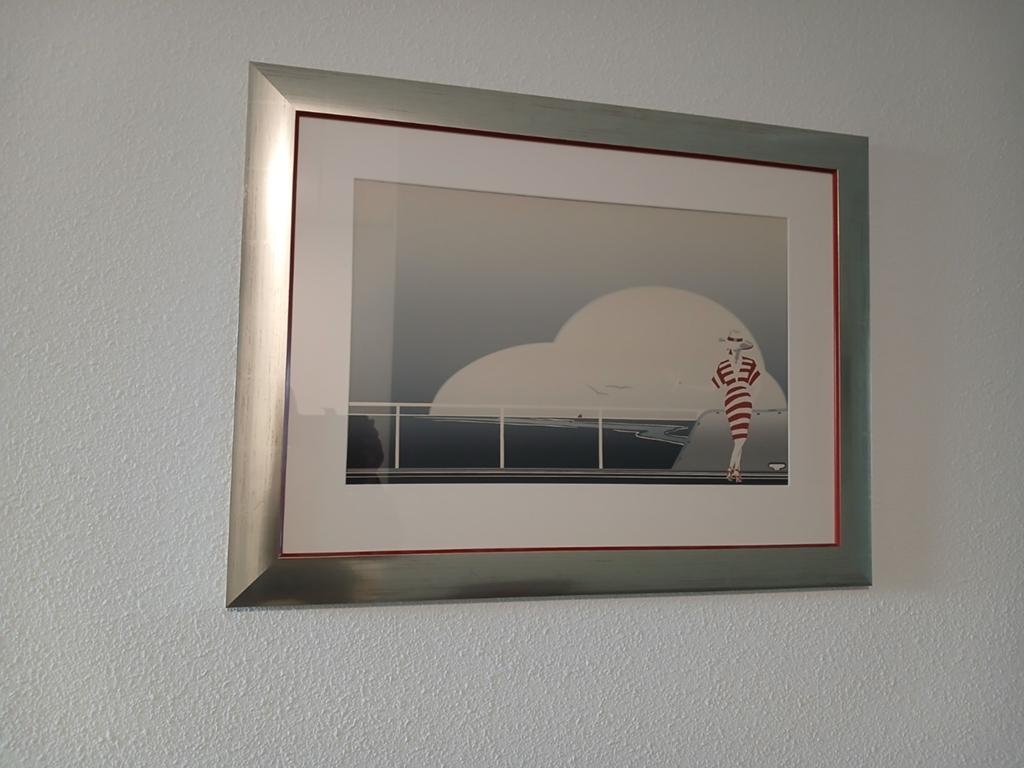 Set van 3 ingelijste kunstprints - Strandtaferelen, Antiek en Kunst, Ophalen of Verzenden