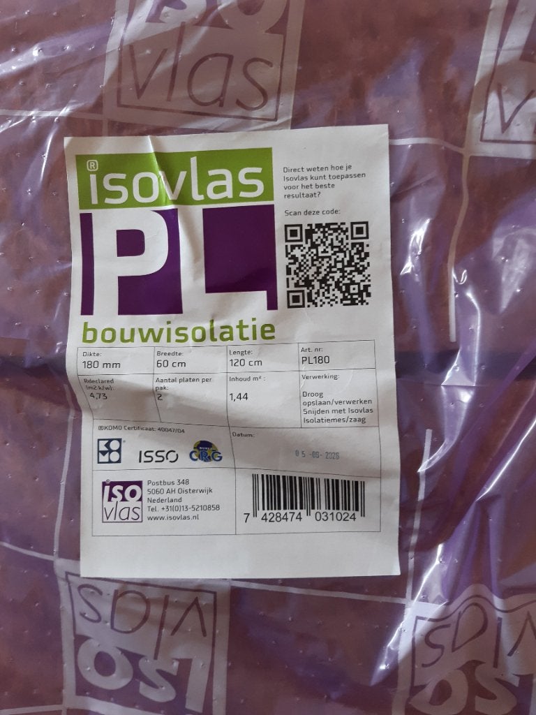 Isovlas PL180 mm, Ophalen, Overige materialen, 12 cm of meer, Nieuw