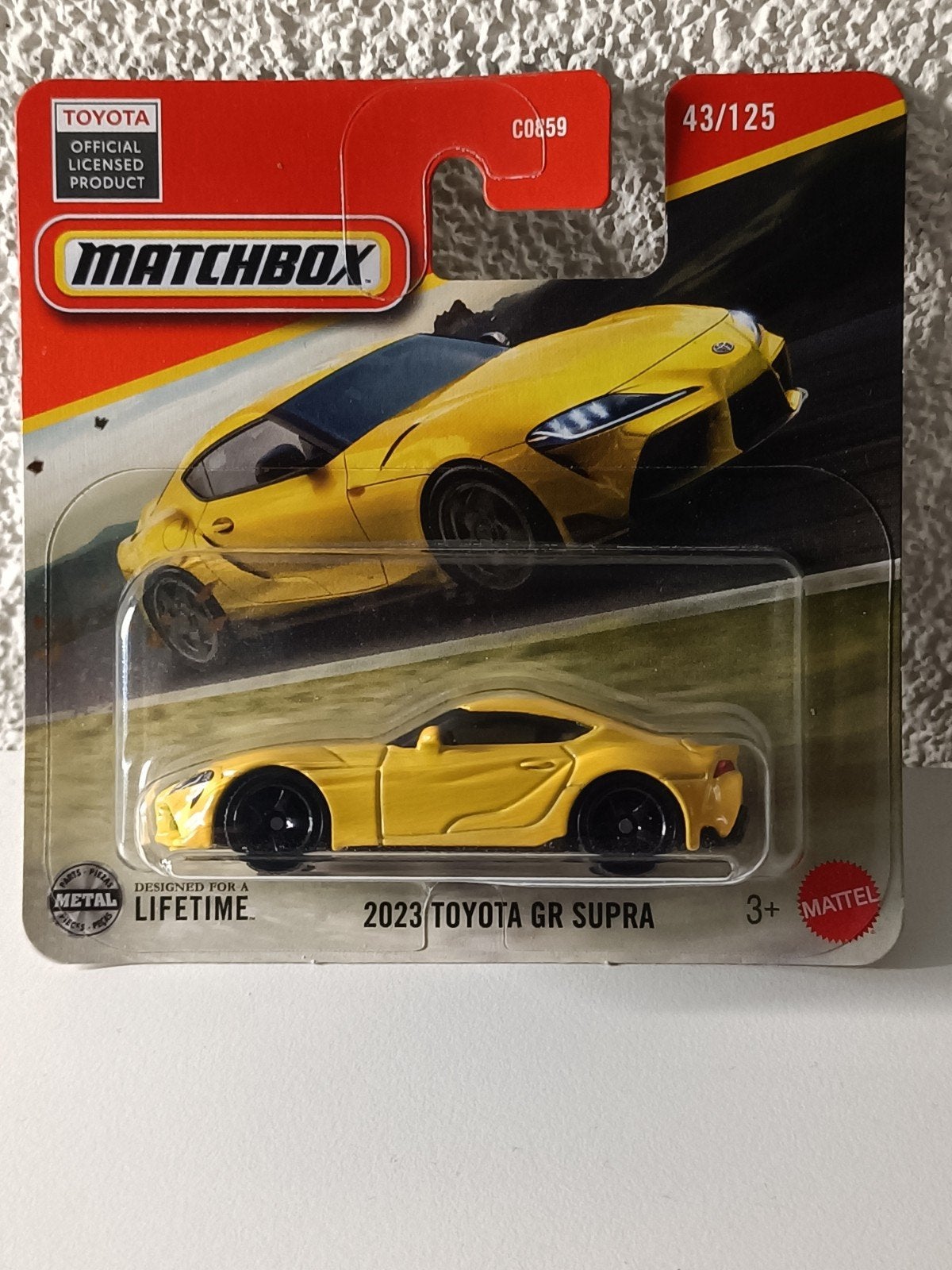 Matchbox 2023 Toyota GR Supra - Geel, Ophalen of Verzenden, Nieuw, Auto