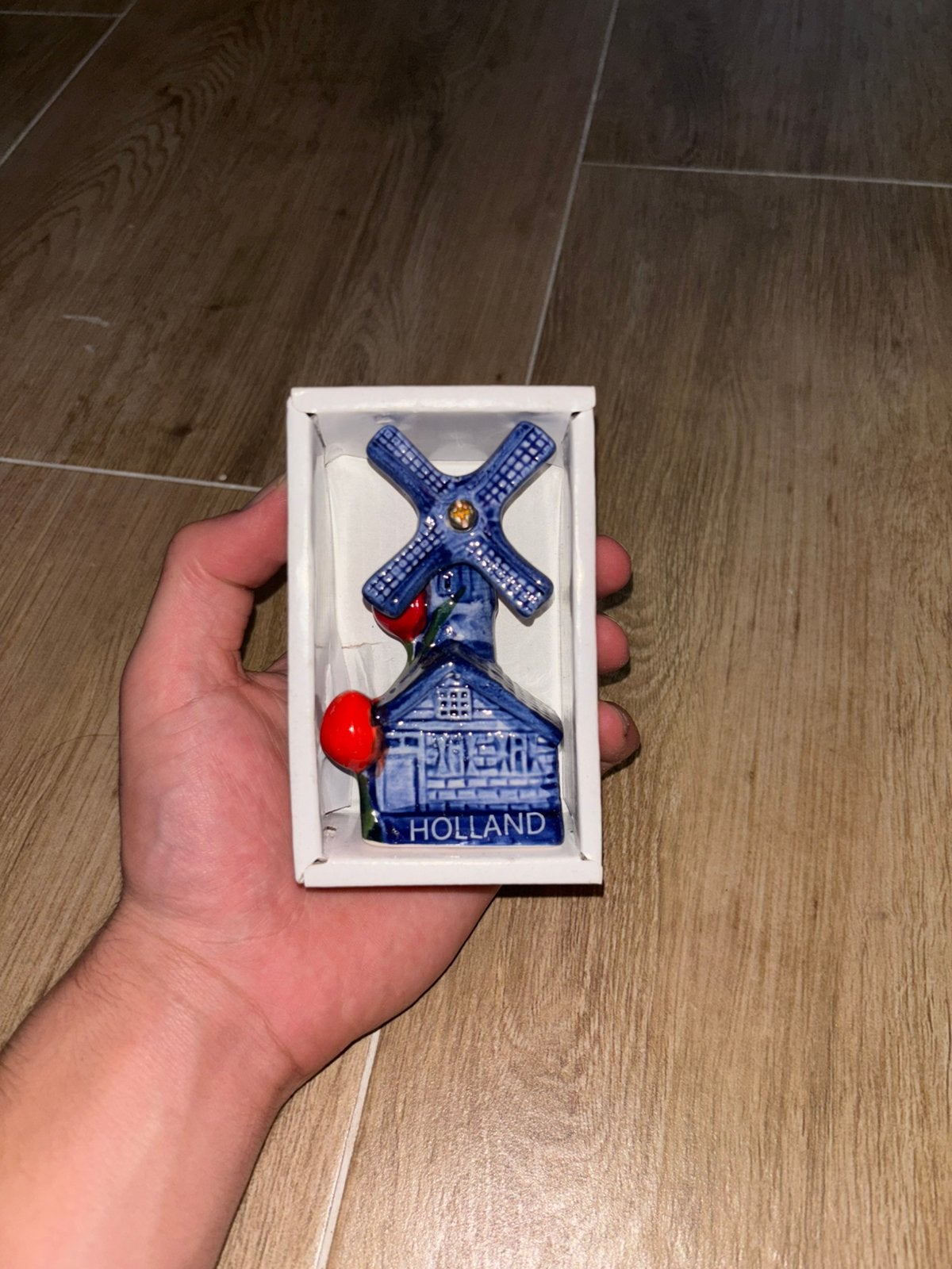 Nederlandsche delfts blauw molen, Verzamelen, Beelden en Beeldjes, Ophalen of Verzenden, Nieuw, Overige typen