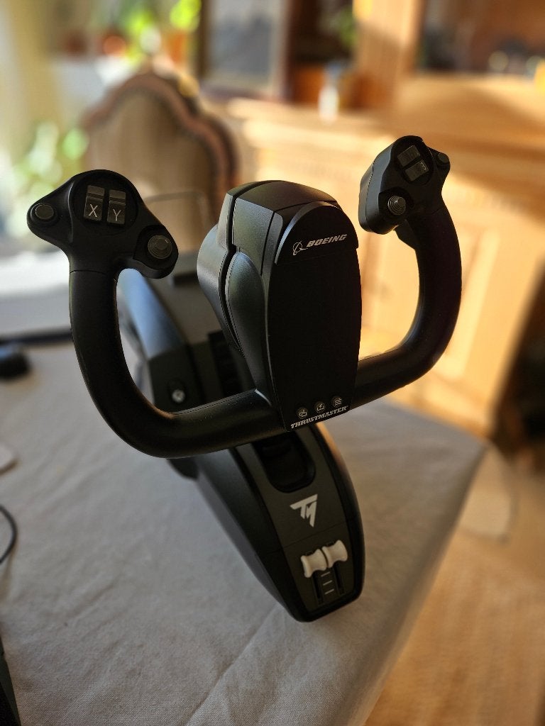 Boeing Thrustmaster Cockpit - Yoke, pedalen, quadrant, Ophalen of Verzenden, Zo goed als nieuw, Thrustmaster TCA