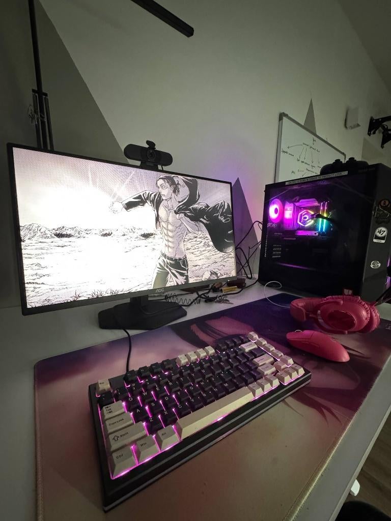 High-End Gaming PC RTX 5080 + Ryzen 7 9800X3D, Met monitor, 32 GB, ASUS, Nieuw