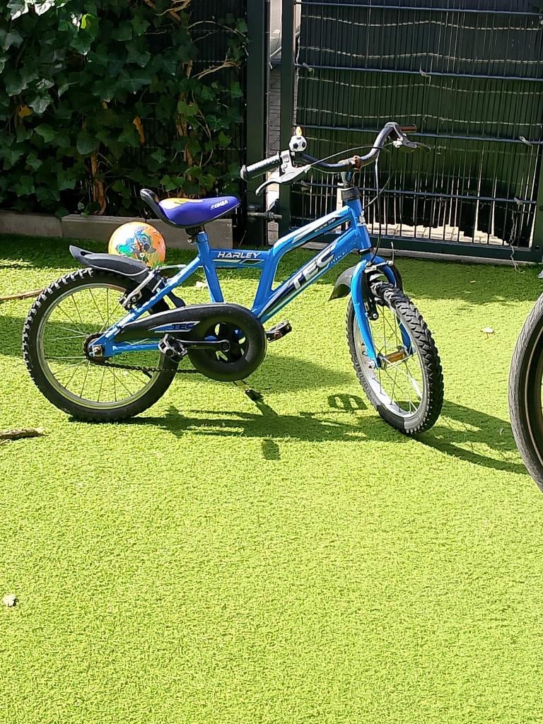 Blauwe kinderfiets Harley TEC, Ophalen