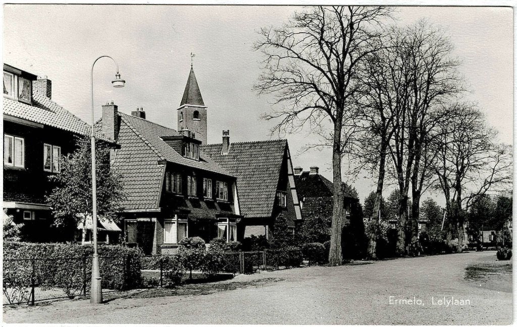Ermelo gld, lelylaan, kaart verstuurd rond 1960, Verzamelen, Verzenden, 1940 tot 1960, Gelopen, Gelderland