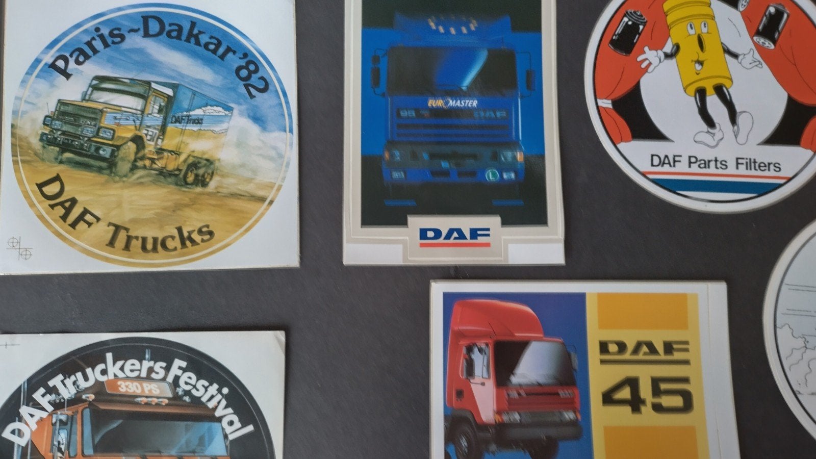 Daf Stickers 8x vintage Pol, Verzamelen, Ophalen of Verzenden, Nieuw, Auto of Motor