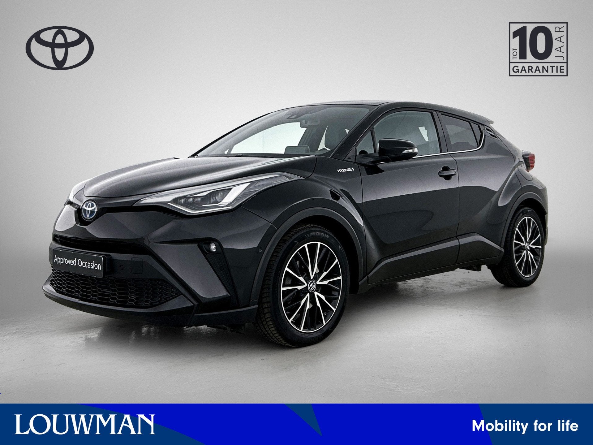 Toyota C-HR 2.0 Hybrid Executive | BTW Voertuig | JBL | Dode, Auto's, 12 maanden, 4 cilinders, Zwart, Leder