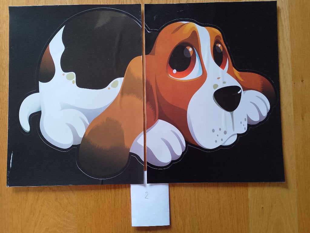 Sticker 2 voor de afvalbak Hond ( kleurverschil), Ophalen of Verzenden, Zo goed als nieuw