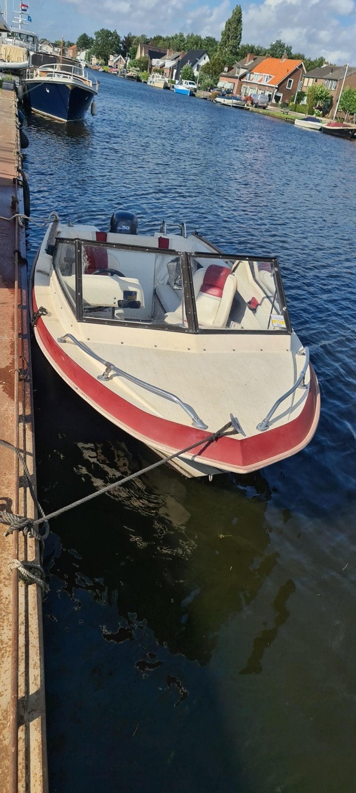 Noorse kwaliteitboot, Skibsplast 490 VS met 50 pk Yamaha 4 t, Ophalen, Gebruikt, Minder dan 70 pk, Buitenboordmotor