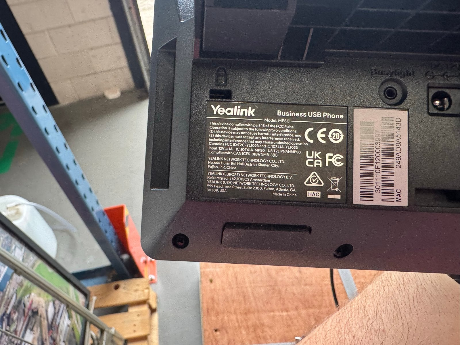 Yealink MP50 Business USB Telefoon - Zo goed als nieuw, Telecommunicatie, Ophalen of Verzenden, Zo goed als nieuw, 1 handset