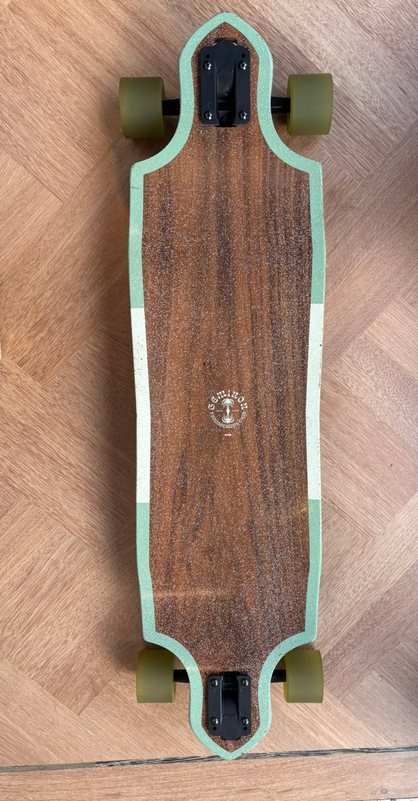 Globe Geminon Micro Drop Walnut Cacti Longboard, Ophalen, Zo goed als nieuw, Skateboard, Longboard
