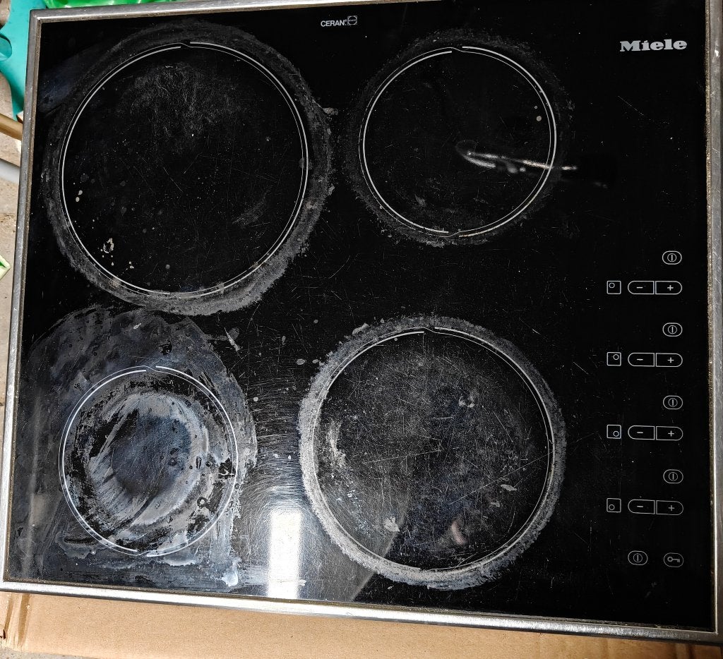 Miele keramische kookplaat, Witgoed en Apparatuur, Kookplaten, Ophalen, Gebruikt, Keramisch, 4 kookzones