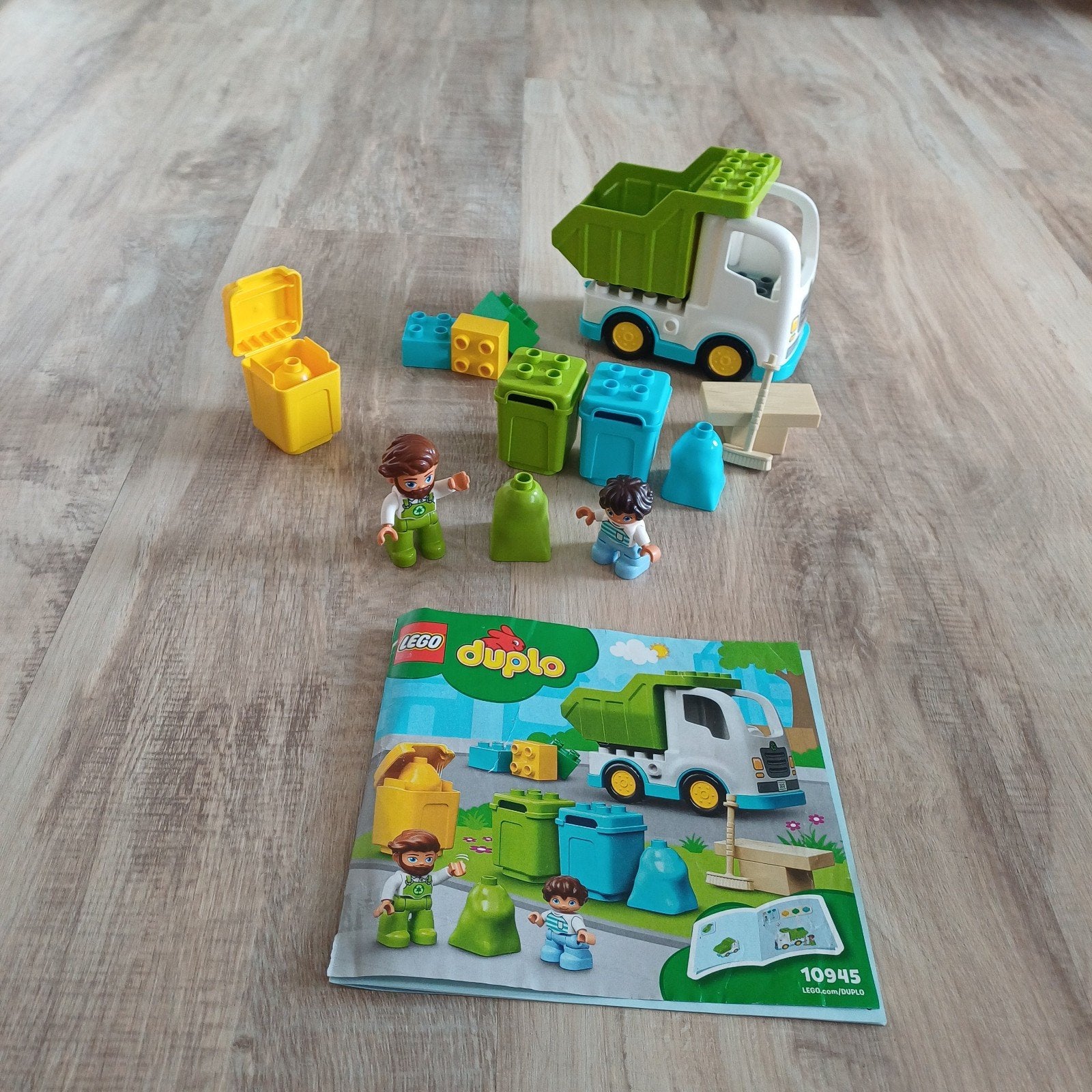 LEGO Duplo Vuilniswagen en Recycling (10945), Ophalen of Verzenden, Gebruikt