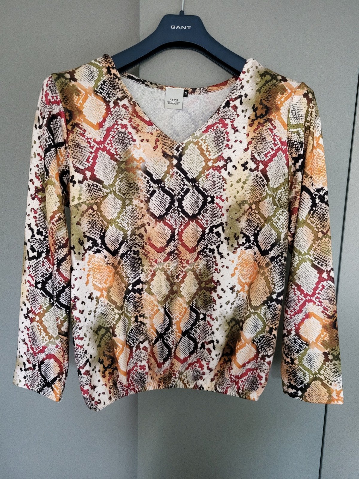 FOS Amsterdam top met slangenprint, maat M, Maat 38/40 (M), Meerkleurig, FOS Amsterdam, Ophalen of Verzenden