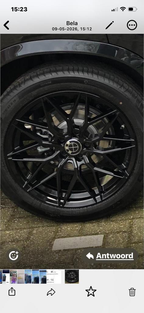 Zwart metalen velgen Merk dotz voor BMW C1 nieuw model, Auto-onderdelen, Velg(en), Nieuw, 235 mm, Zomerbanden