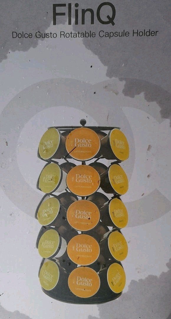 Nieuw, Dolce Gusto Capsulehouder - 35 cups, 360 draaibaar, Ophalen of Verzenden, Nieuw, Metaal, Zwart