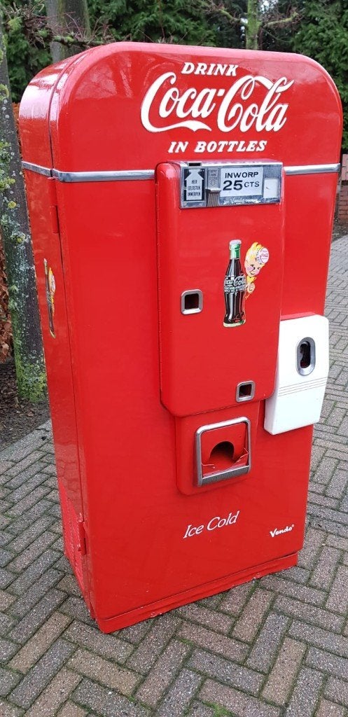 Coca Cola Vendo flesjes automaat koelkast fifties sixties, Ophalen