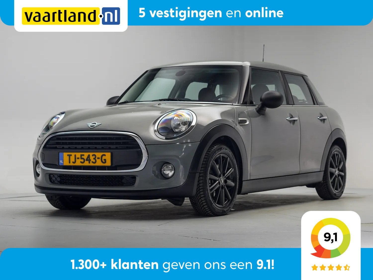 MINI One 1.5 One First [ Cruise PDC Navi ] (bj 2018), Auto's, Gebruikt, Origineel Nederlands, Bedrijf, 19 km/l