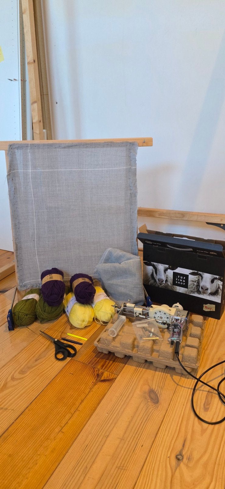 Complete tufting startersset – The Tufting Shop tuftgun, fra, Ophalen of Verzenden, Breien, Wol of Garen
