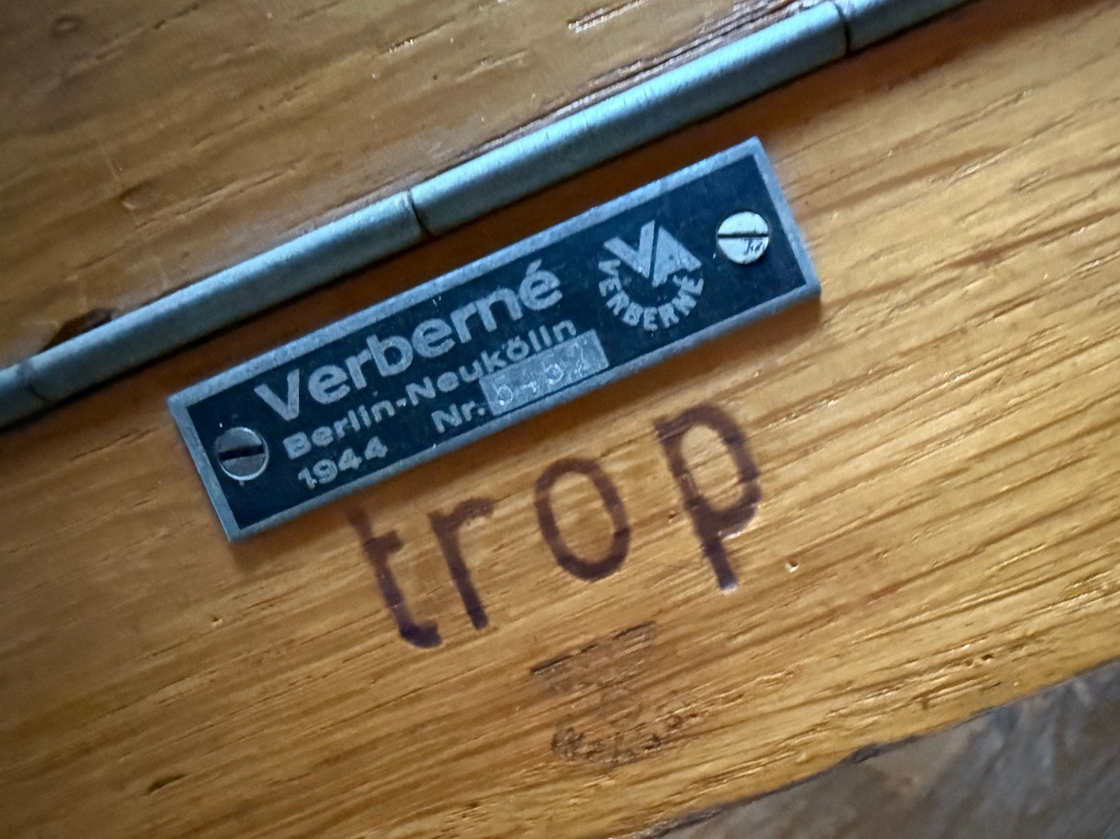Wehrmacht telefooncentrale Verberne 1944 TROP compleet, Ophalen, Zo goed als nieuw, Laminaat