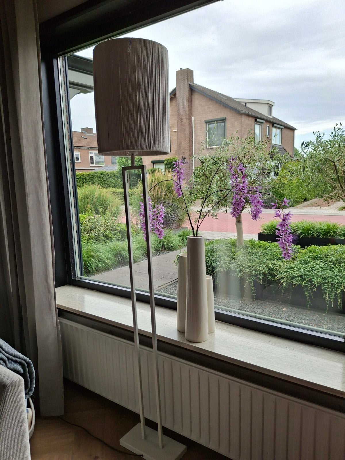 Mooie japandi vloerlamp, Huis en Inrichting, Lampen | Vloerlampen, Ophalen, Zo goed als nieuw, 150 tot 200 cm