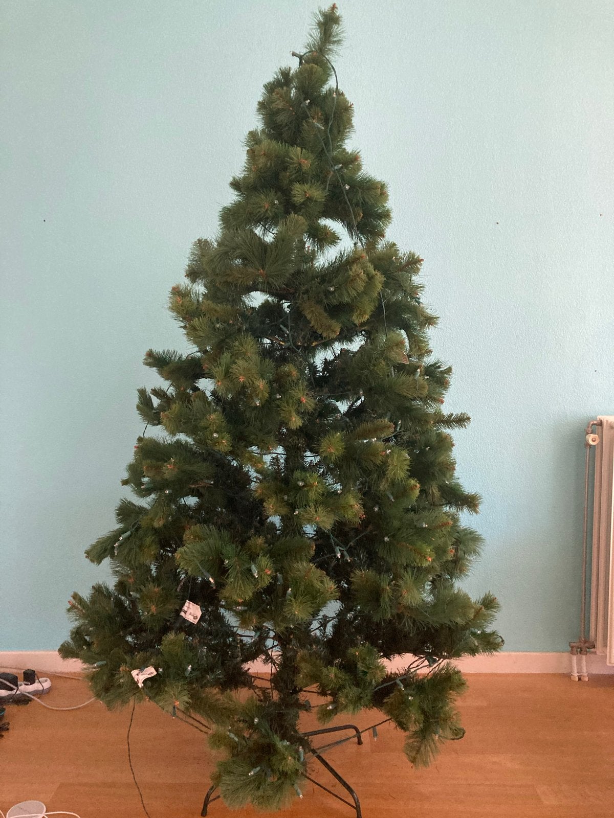 Kerstboom met kerstballen 180cm, Diversen, Kerst, Ophalen
