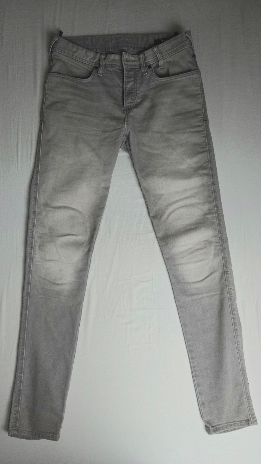 REV'IT! Piston Skinny Fit Motorjeans Grijs W33 L36, Ophalen of Verzenden, Zo goed als nieuw, W33 - W34 (confectie 48/50), Grijs