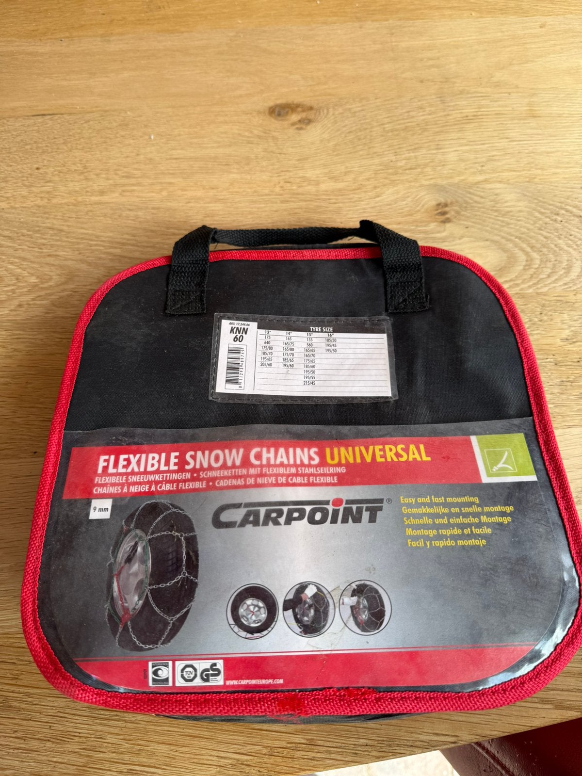 Carpoint universele sneeuwkettingen 13,14,15,16 inch, Auto diversen, Sneeuwkettingen, Ophalen, Zo goed als nieuw