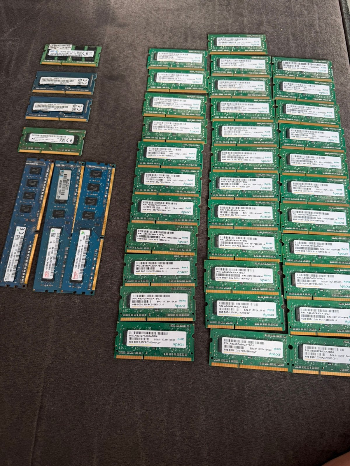 44 x Ram Modules, Computers en Software, Ophalen, Zo goed als nieuw, DDR3, Laptop