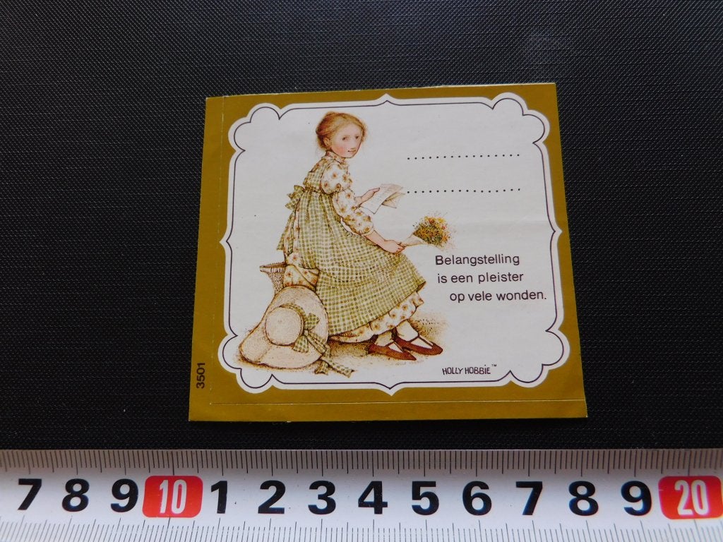 sticker Holly Hobbie Belangstelling is een plezier op vele, Ophalen, Zo goed als nieuw