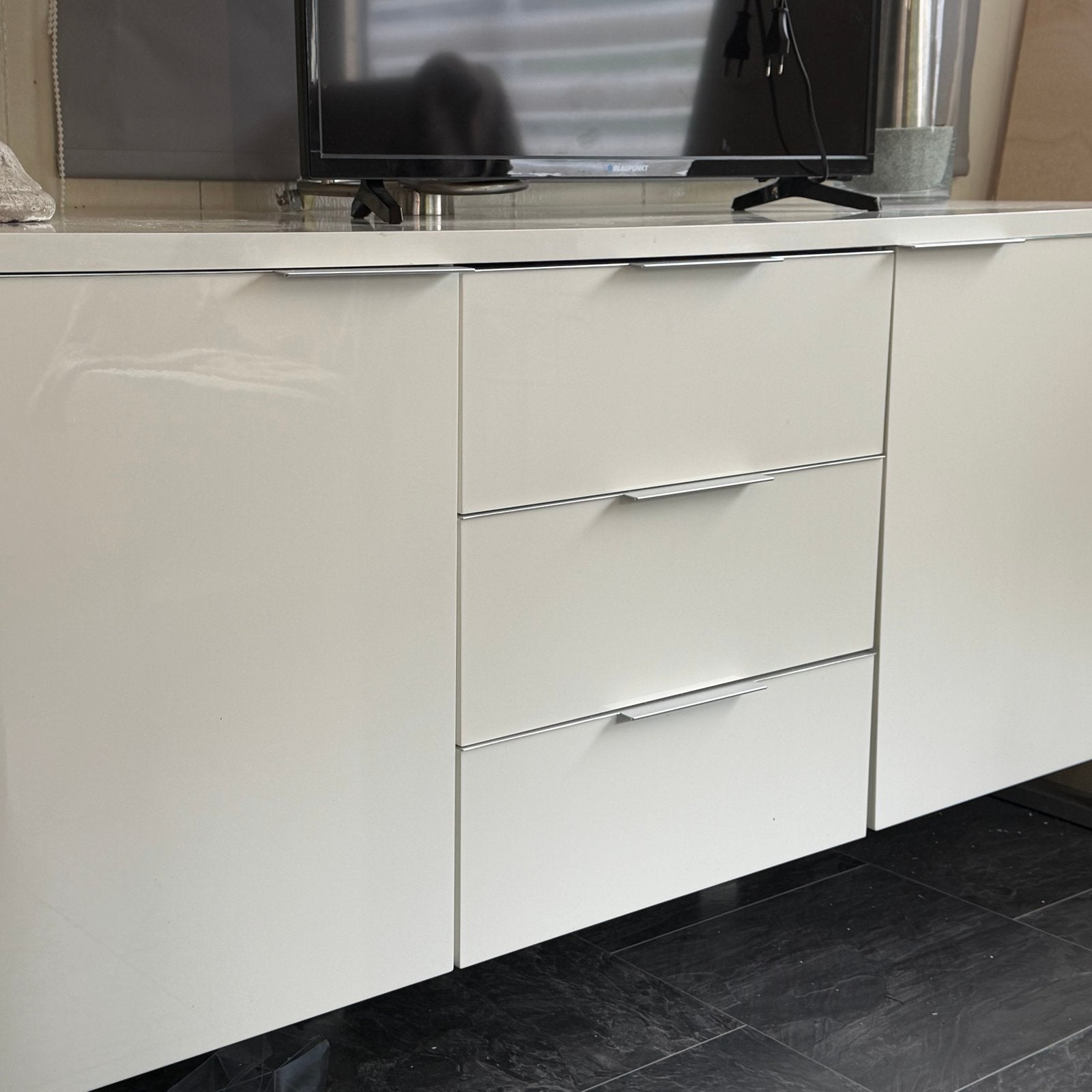 Witte dressoir, Huis en Inrichting, Ophalen, Overige materialen, Gebruikt, 150 tot 200 cm
