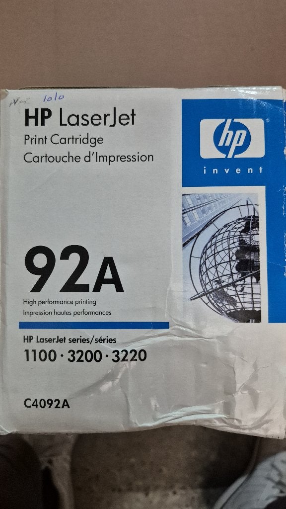 HP 92A CYAN Toner (C4092A) - Doos geopend (ongebruikt), Ophalen of Verzenden, Nieuw, Toner, HP