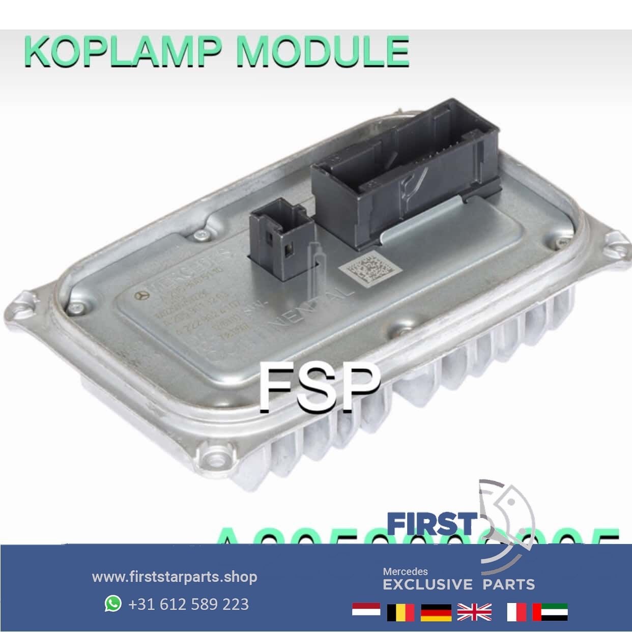 A2059006905 W205 C205 Koplamp Module LED C Klasse 2018 L/R O, Gebruikt, -, Ophalen of Verzenden, -