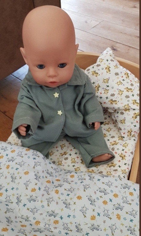 bedset tijger pyjama baby born jongen 43cm nieuw, Ophalen of Verzenden, Nieuw, Babypop