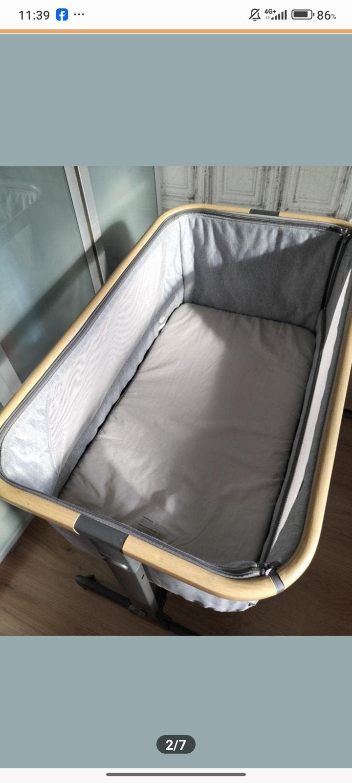 Europe Baby Zoë co-sleeper met matras, Ophalen, Gebruikt, Wieg