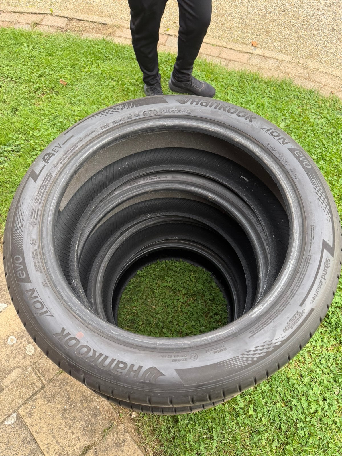 Hankook zomerbanden EV 215 50 19 ion evo dot 24, Auto-onderdelen, Band(en), Personenwagen, Zomerbanden, Ophalen