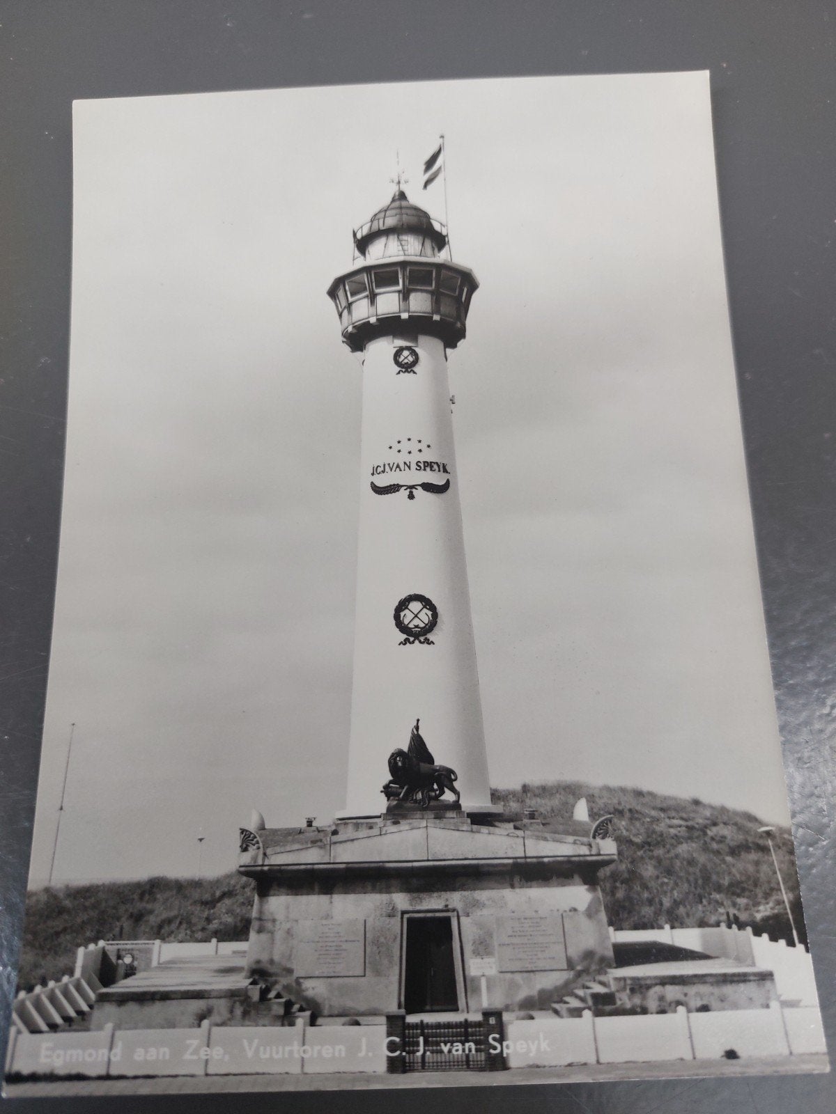 Zeldzame Ansichtkaart Vuurtoren J.C. van Speyk Egmond a Zee, Ophalen of Verzenden, Ongelopen