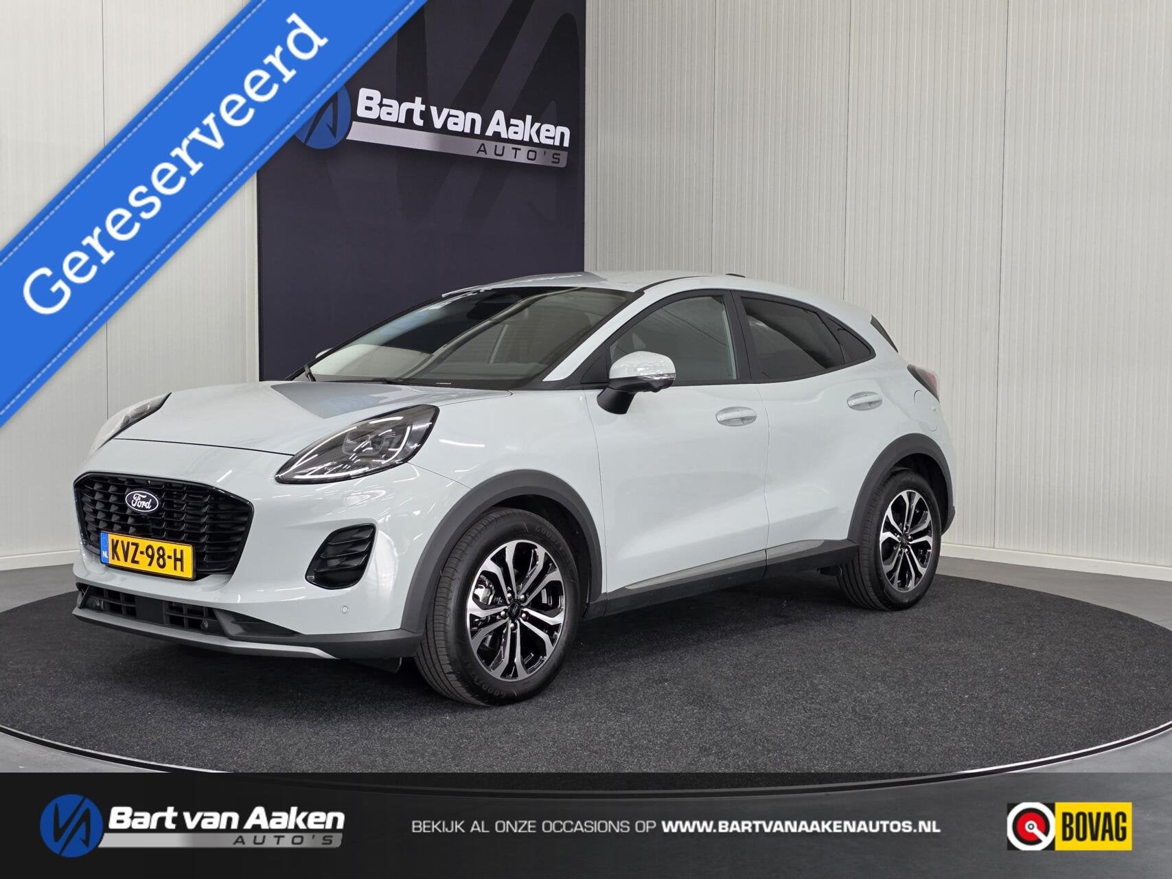 Ford Puma 1.0 Hybrid Titanium Aut. 360camera Keyless Trekhaa, Auto's, Dealer onderhouden, Met garantie (alle), 1253 kg, Bedrijf