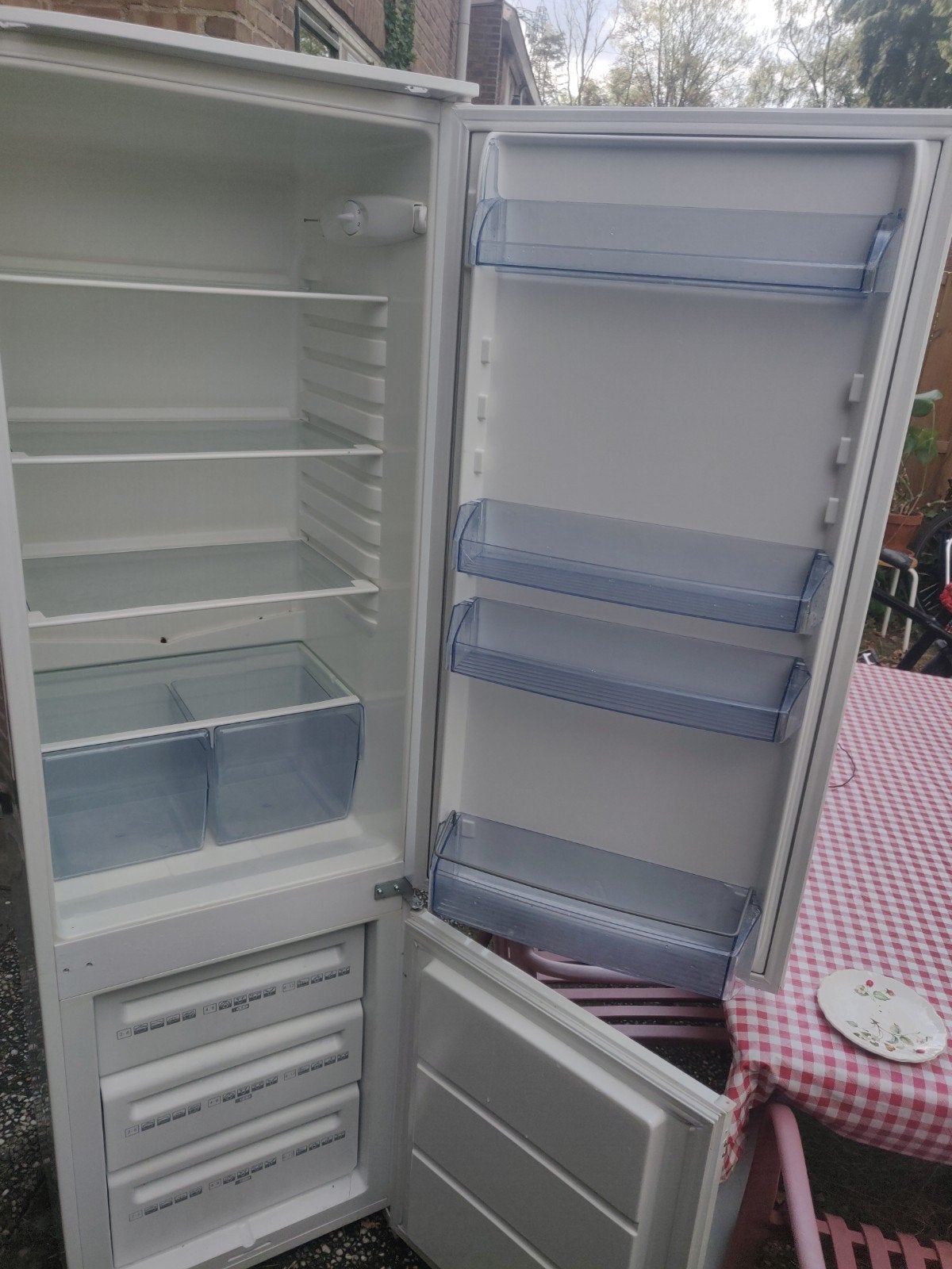 AEG Santo Koel-vriescombinatie 54x54x175, Ophalen, Gebruikt, 200 liter of meer, Met aparte vriezer