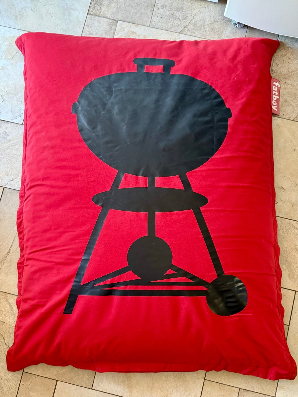 Fatboy Original Zitzak Weber Collectors Item, Huis en Inrichting, Zitzakken, Ophalen, Zo goed als nieuw, Rood, Zitzak